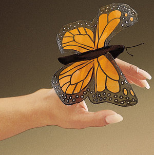 2156 Fingerpuppe Monarchsschmetterling - Mini Monarch Butterfly