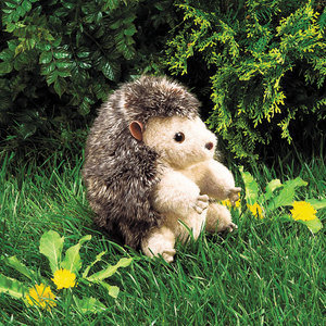 2192 Hedgehog, Igel (einrollbar zur Kugel) Handpuppe