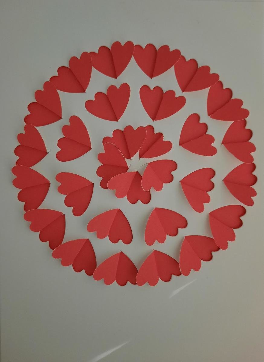 Heart Flower card