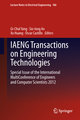 IAENG Transactions on Engineering Technologies