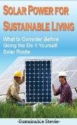 Solar Power for Sustainable Living