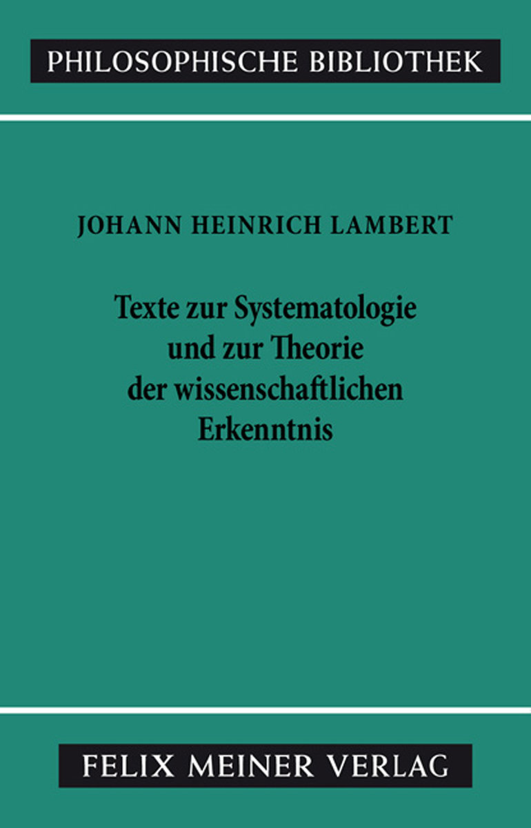 Texte zur Systematologie und zur Theorie der wissenschaftlichen Erkenntnis