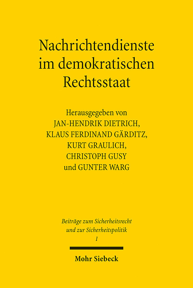 Nachrichtendienste im demokratischen Rechtsstaat