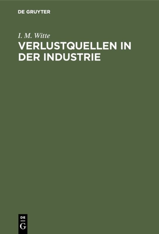 Verlustquellen in der Industrie