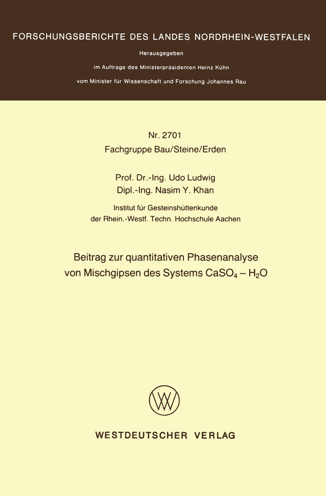 Beitrag zur quantitativen Phasenanalyse von Mischgipsen des Systems CaSO4 - H2O