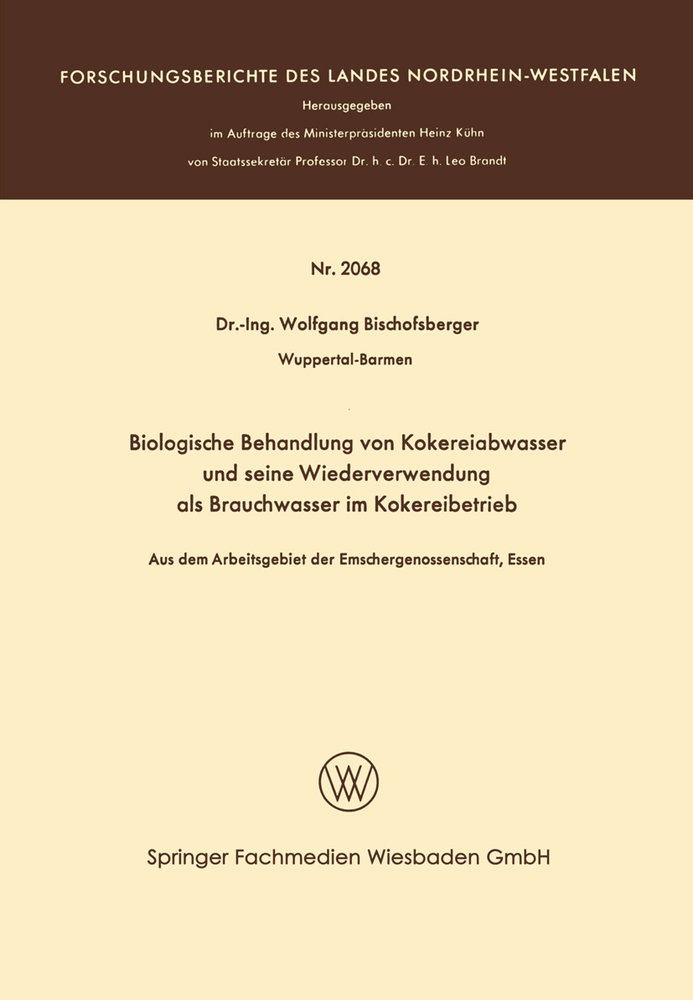 Biologische Behandlung von Kokereiabwasser und seine Wiederverwendung als Brauchwasser im Kokereibetrieb