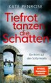 Tiefrot tanzen die Schatten