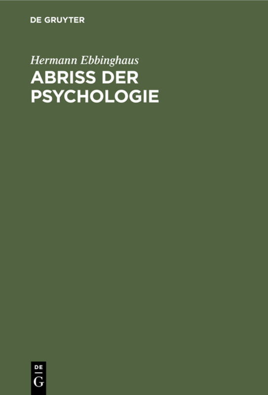 Abriss der Psychologie