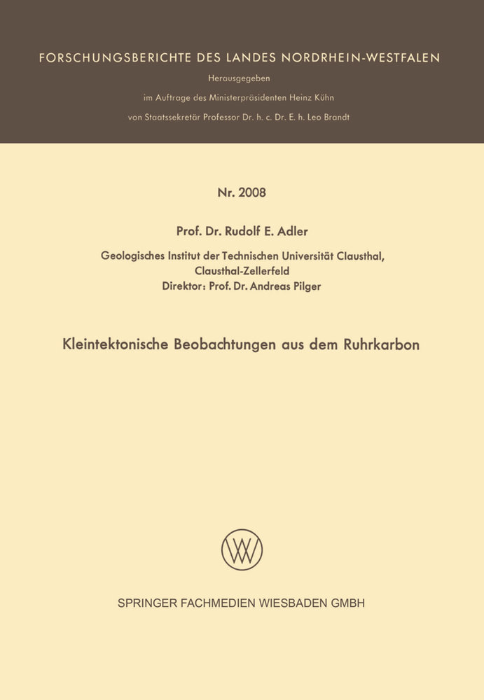 Kleintektonische Beobachtungen aus dem Ruhrkarbon