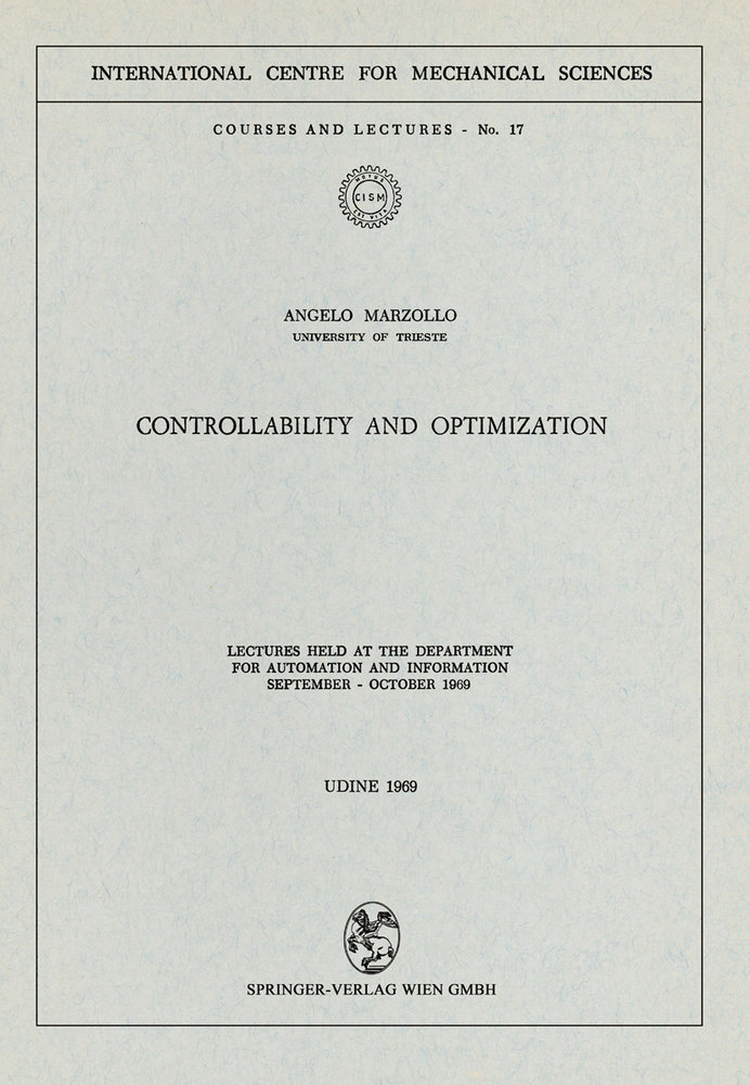 Controllability and Optimization