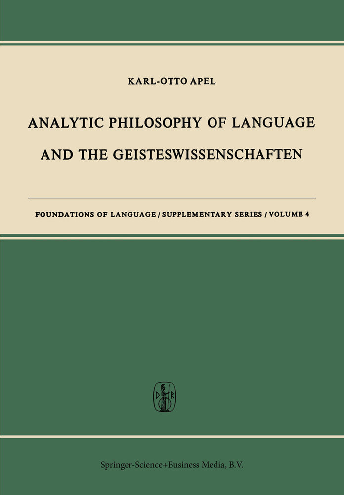 Analytic Philosophy of Language and the Geisteswissenschaften