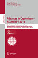 Advances in Cryptology - ASIACRYPT 2016