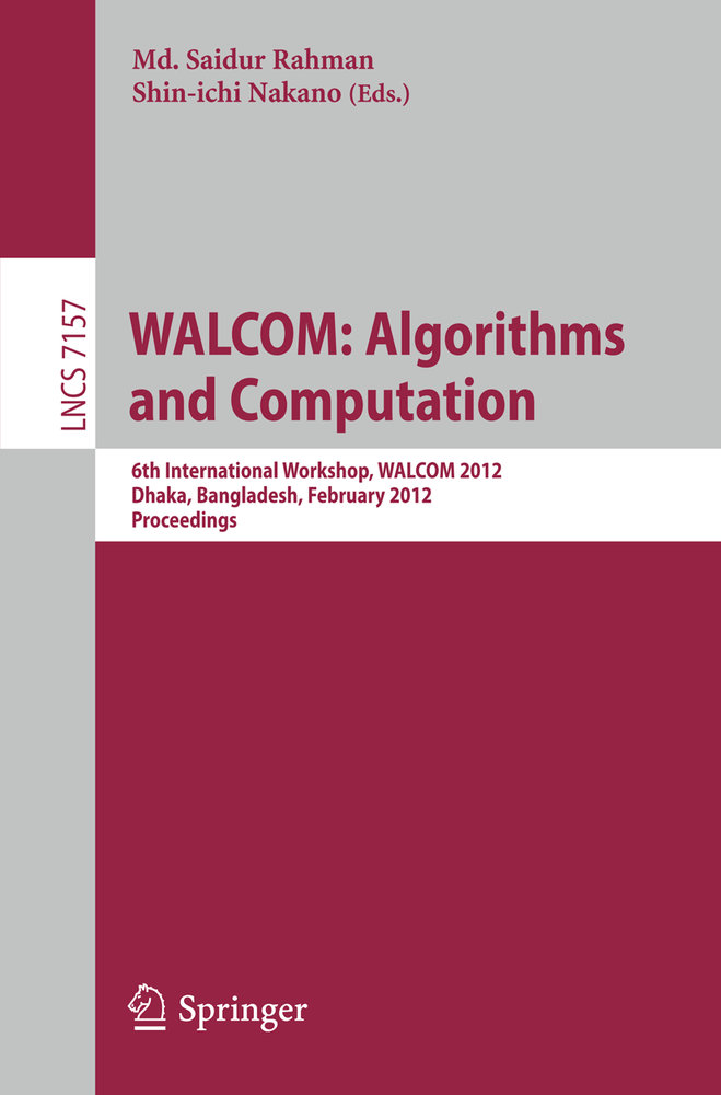 WALCOM: Algorithm and Computation