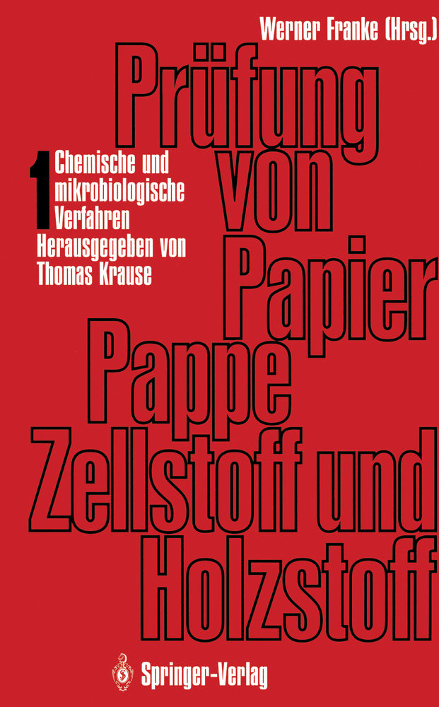 Prüfung von Papier, Pappe, Zellstoff und Holzstoff