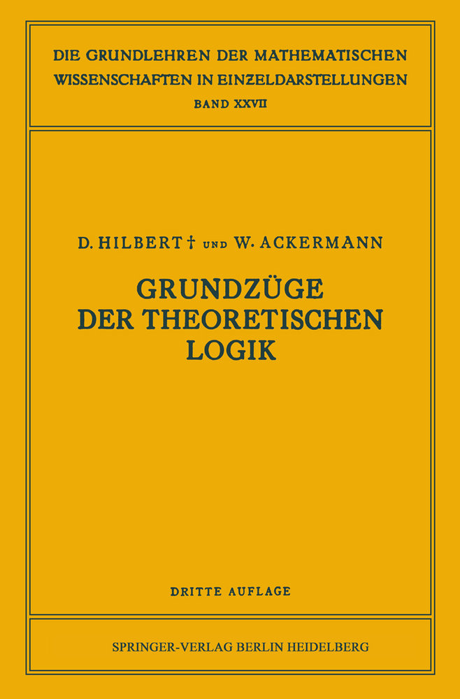 Grundzüge der Theoretischen Logik