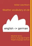 Weather vocabulary