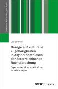 Bezüge auf kulturelle Zugehörigkeiten in Asylerkenntnissen der österreichischen Rechtsprechung