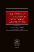 The Award in International Investment Arbitration