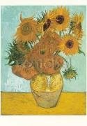 Postkarte / Vase mit Sonnenblumen, 1888