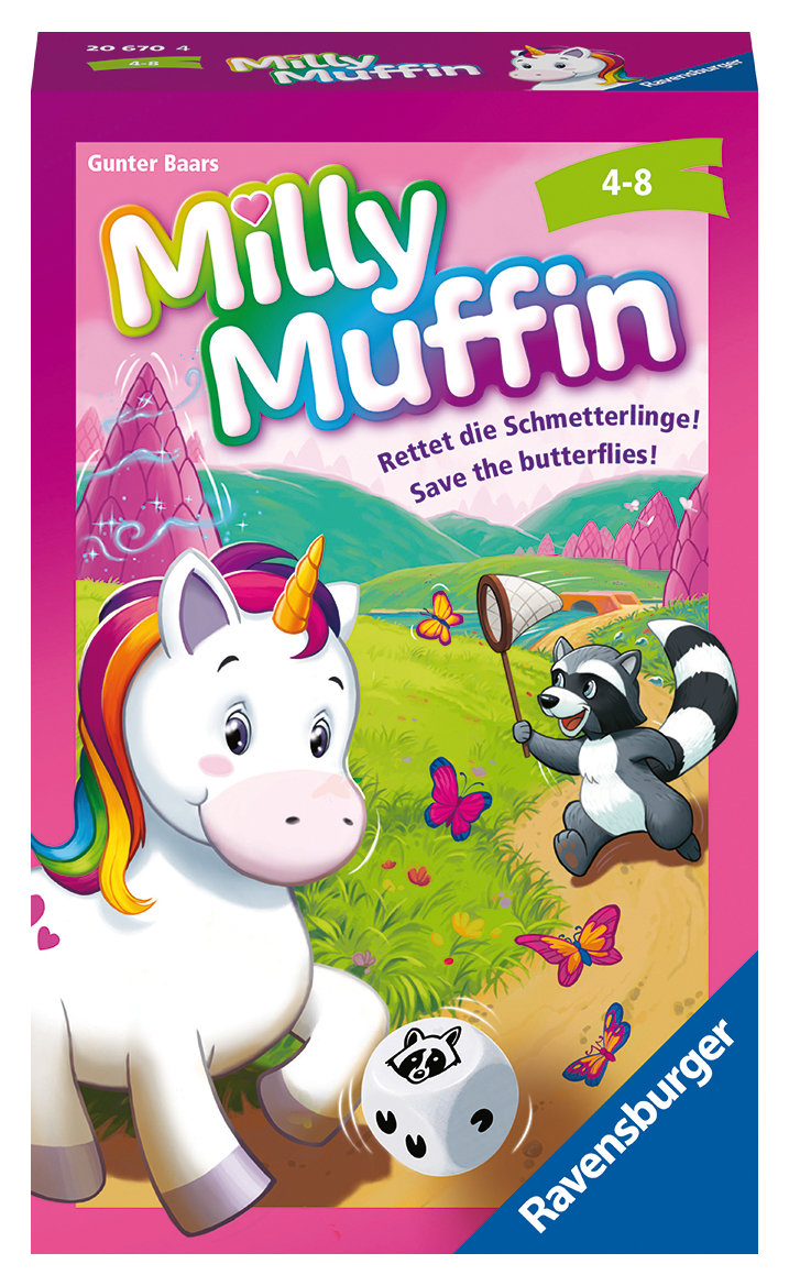 Ravensburger®, Milly Muffin, 20670, kooperatives Einhorn Kinderspiel ab 4 Jahren