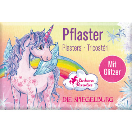 Pflasterstrips mit Glitzer / Einhornparadies