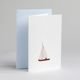 Gmund Greeting Card Traces at Tegernsee, Sailing boat