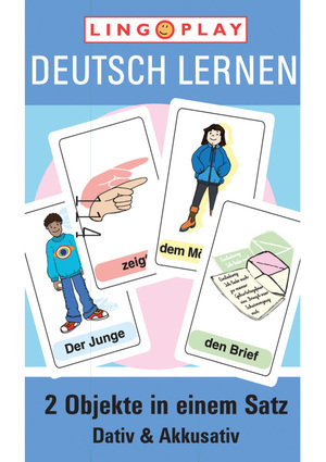 L19978 Deutsch Lernen: 2 Objekte in einem Satz! Dativ & Akkusativ - DaZ-Basisgrammatik. 2-4 Spieler. 5./6. Schuljahr Lingoplay