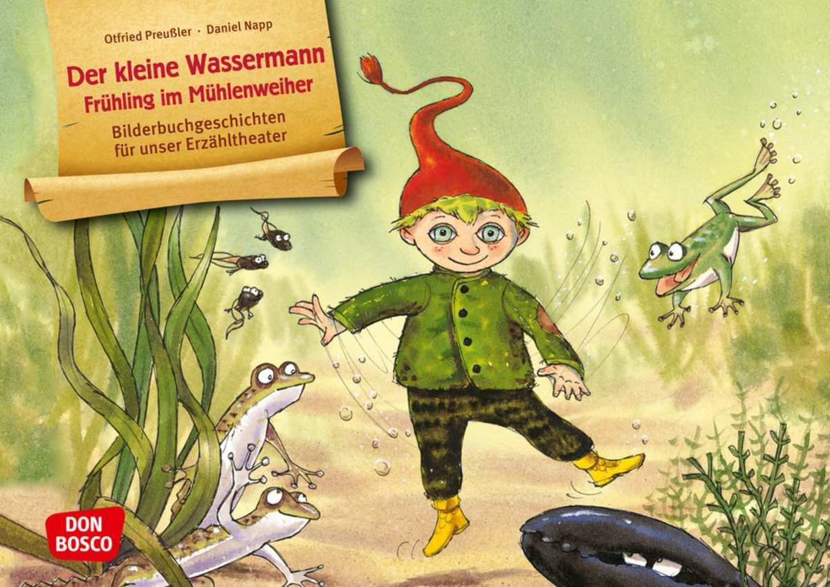 Der kleine Wassermann - Frühling im Mühlenweiher. Kamishibai Bildkartenset