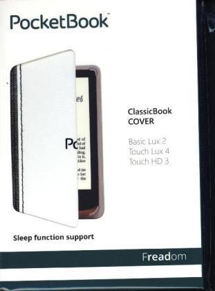 Cover Pocketbook Touch Lux 4/Touch HD 3/Basic Lux 2 Book Series weiss