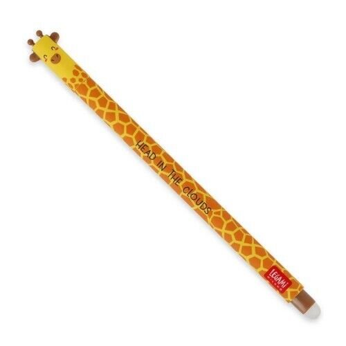 Löschbarer Gelstift 'Giraffe' schwarze Tinte Legami