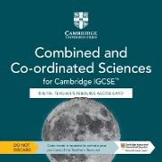 Cambridge IGCSE(TM) Combined and Co-ordinated Sciences Digital Teacher's Resource Access Card