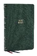 NKJV, Single-Column Reference Bible, Verse-by-verse, Green Leathersoft, Red Letter, Comfort Print