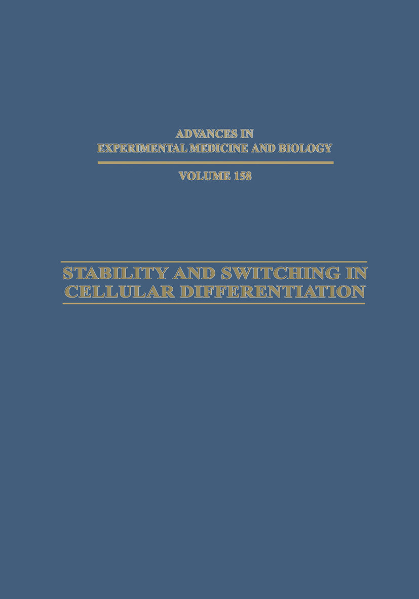 Stability and Switching in Cellular Differentiation