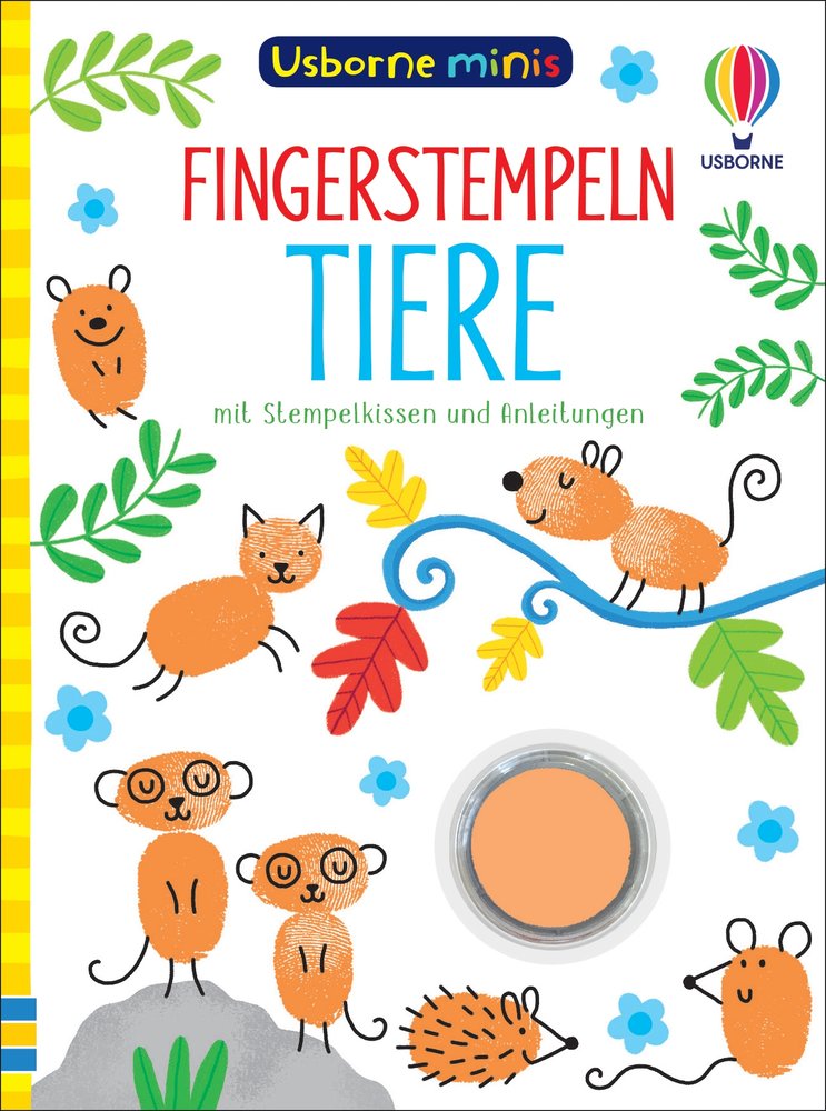 Usborne Minis - Fingerstempeln: Tiere