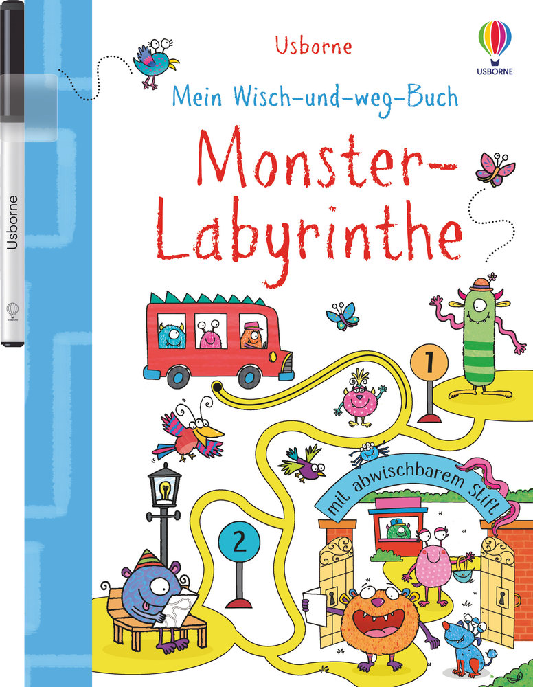 Mein Wisch-und-weg-Buch: Monster-Labyrinthe