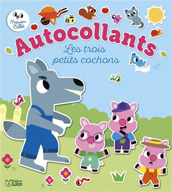 Les trois petits cochons : autocollants