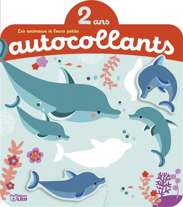 Les animaux et leurs petits : autocollants : 2 ans