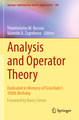 Analysis and Operator Theory