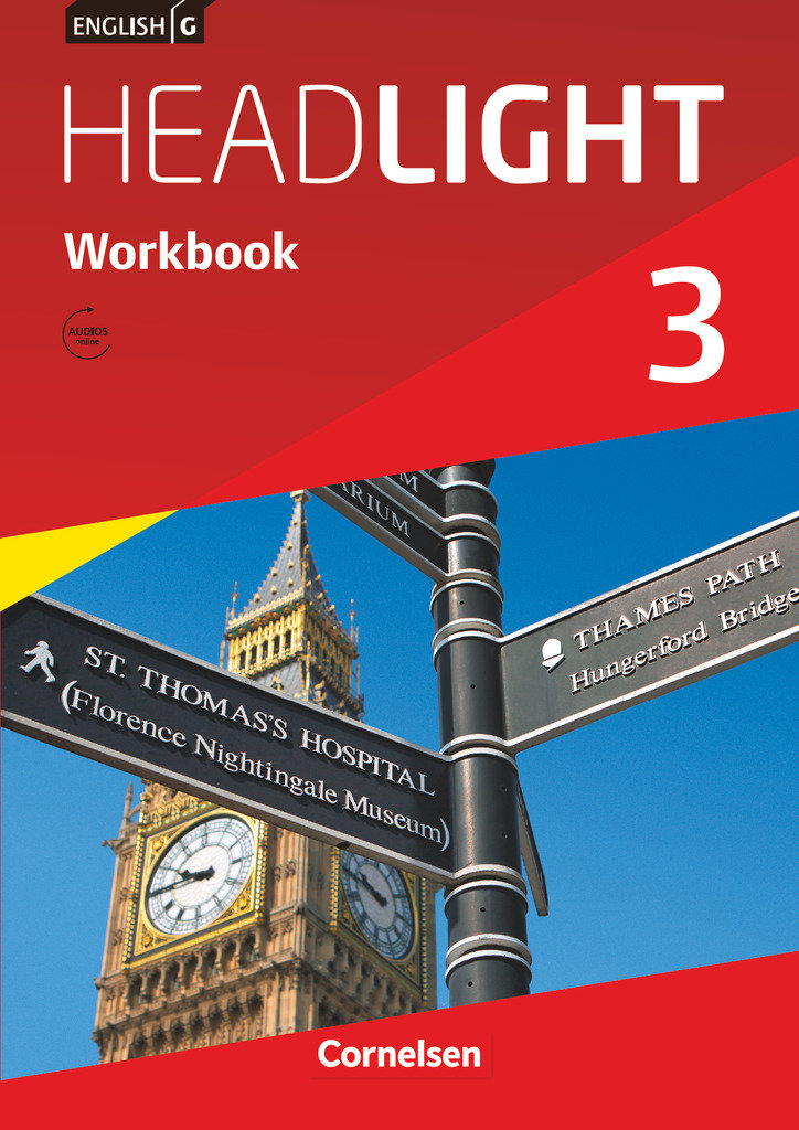 English G Headlight, Allgemeine Ausgabe, Band 3: 7. Schuljahr, Workbook mit Audios online