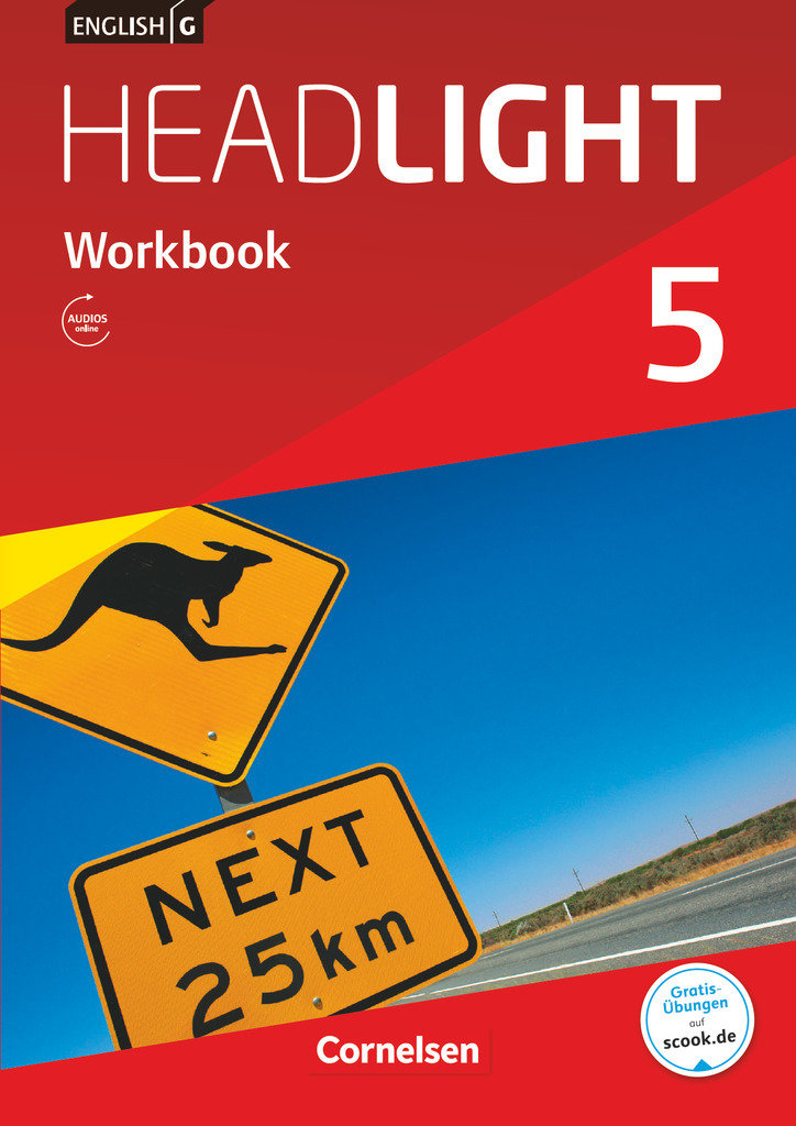 English G Headlight, Allgemeine Ausgabe, Band 5: 9. Schuljahr, Workbook mit Audios online