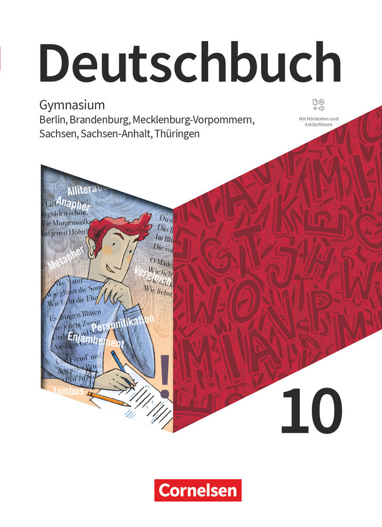 Deutschbuch Gymnasium, Berlin, Brandenburg, Mecklenburg-Vorpommern, Sachsen, Sachsen-Anhalt und Thüringen - Neue Ausgabe, 10. Schuljahr, Schulbuch, Mit Hörtexten und Erklärfilmen