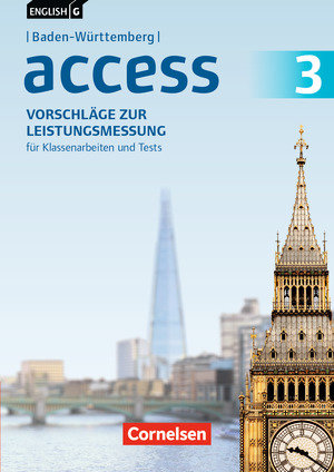 Access, Baden-Württemberg 2016, Band 3: 7. Schuljahr, Vorschläge zur Leistungsmessung, Für Klassenarbeiten und Tests, CD-Extra, CD-ROM und CD auf einem Datenträger