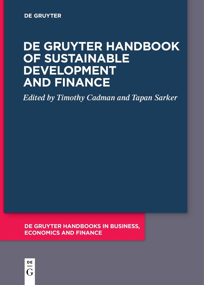 De Gruyter Handbook of Sustainable Development and Finance