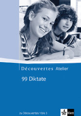 99 Diktate zu Découvertes 1 bis 3 - Lehrermaterial mit MP3-CD