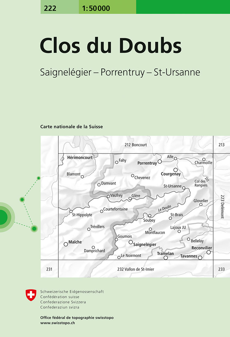 Clos du Doubs. 1:50'000