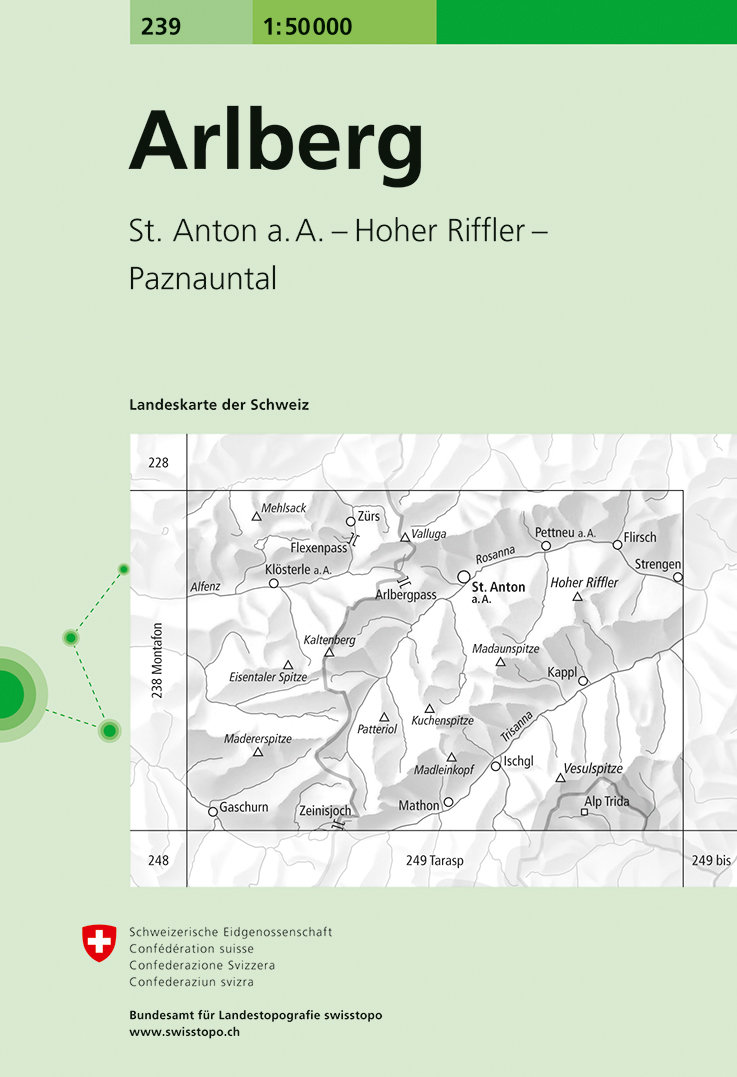 Arlberg. 1:50'000