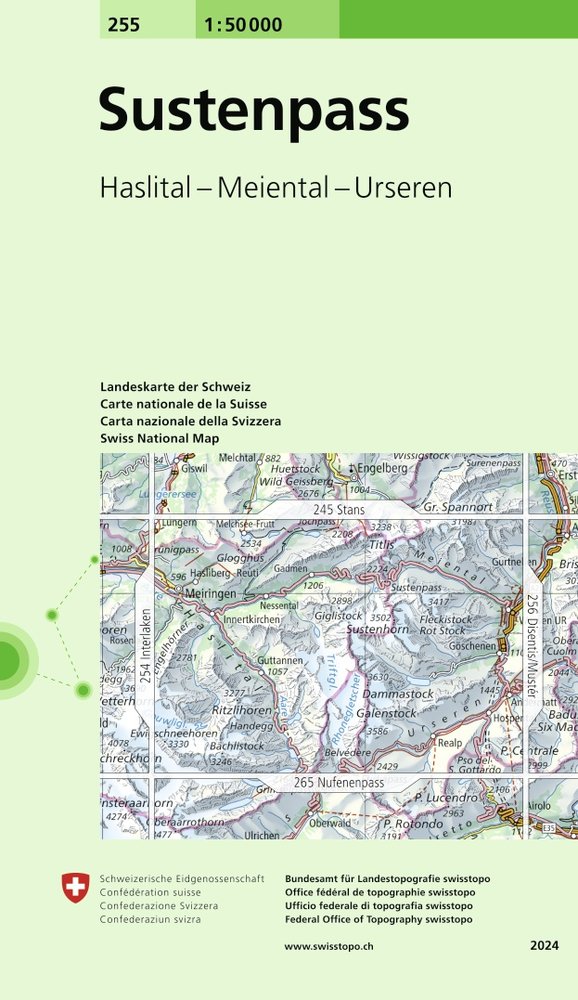 Sustenpass. 1:50'000