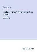 Introduction to the Philosophy and Writings of Plato