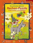 Die schönsten Märchen Rechen-Puzzle. Erste Zahlen und Mengen