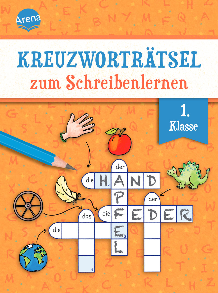 Kreuzworträtsel zum Schreibenlernen. 1. Klasse